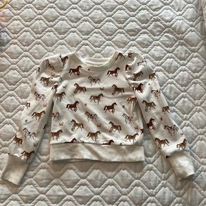 Puff sleeve sweatshirt